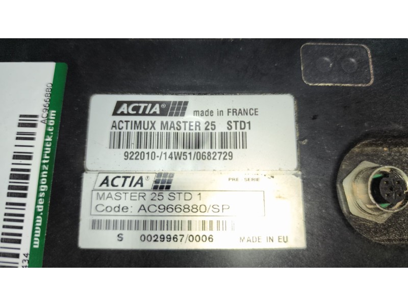Recambio de modulo electronico para scania magnus referencia OEM IAM AC966880 ACTIMUX MASTER25STD1 