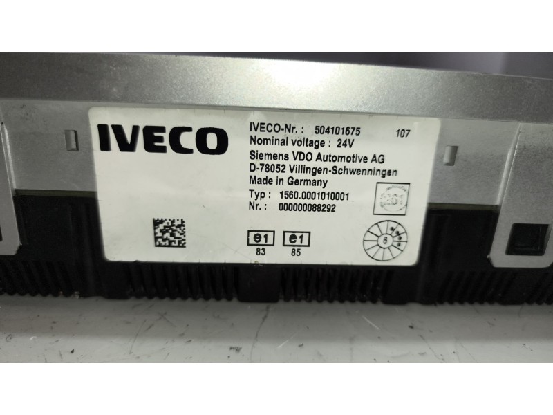 Recambio de cuadro instrumentos para iveco andecar iv 3 referencia OEM IAM 504101675 504046588 