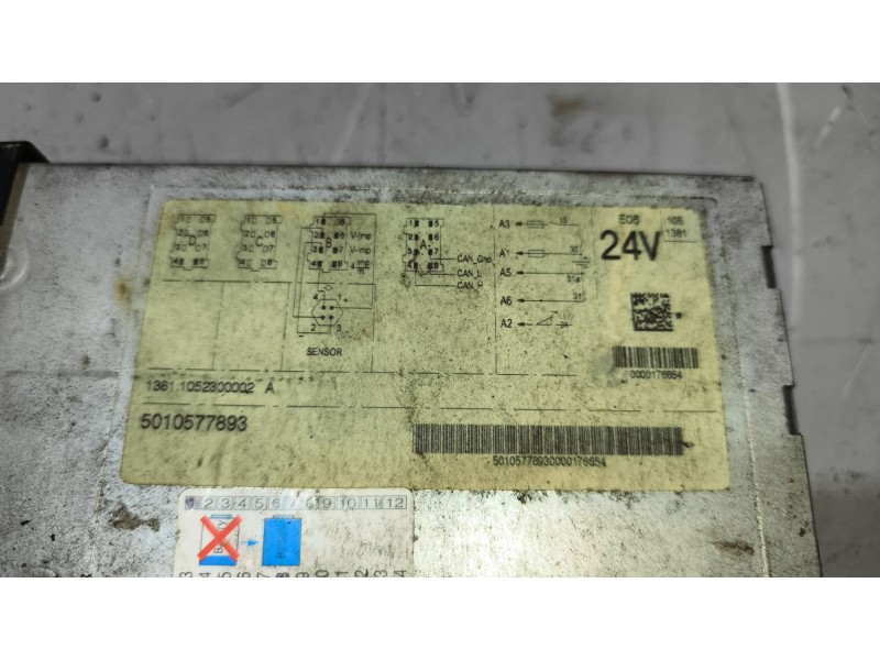 Recambio de tacografo para renault premium route 2006 fas 4x2 larga distancia referencia OEM IAM 13811052300002 0000176654 