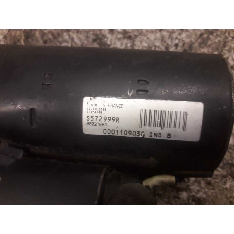 Recambio de motor arranque para fiat brava (182) td 100 el referencia OEM IAM S572999R 0001109030 9 DIENTES