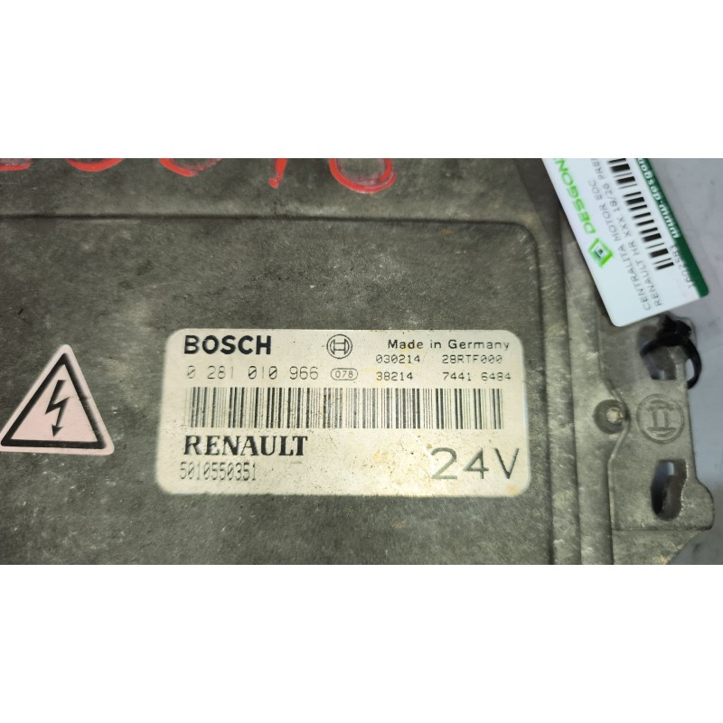 Recambio de centralita motor edc para renault hr xxx.18/26 premium 01 referencia OEM IAM 5010550351 0281010966 