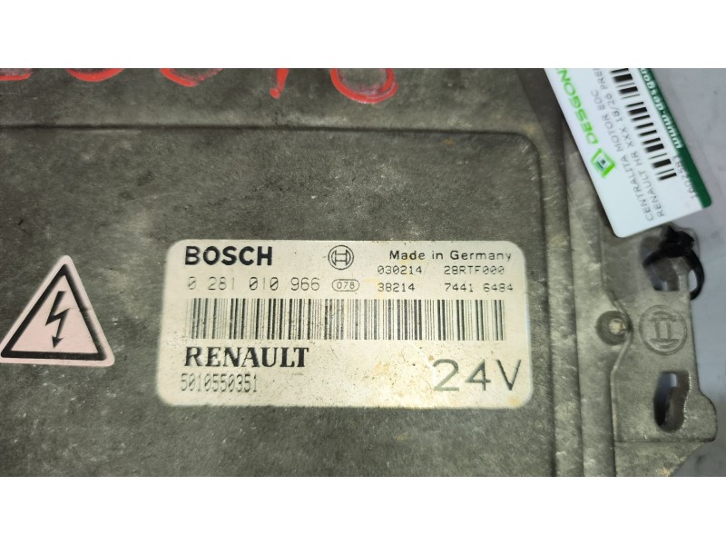 Recambio de centralita motor edc para renault hr xxx.18/26 premium 01 referencia OEM IAM 5010550351 0281010966 