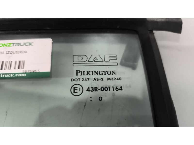 Recambio de luna custodia delantera izquierda para daf serie xf105.xxx 12.9 diesel referencia OEM IAM 1676965  