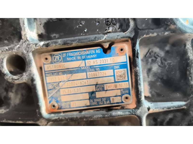 Recambio de caja cambios para man tgx 18.xxx 12.4 diesel referencia OEM IAM 12AS2331TD 81320046267 1353041031