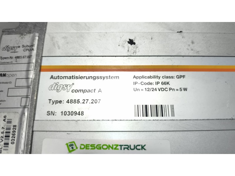 Recambio de modulo electronico para iveco ff dragonx6 referencia OEM IAM 4885.27.207 4885.67.027 1030948