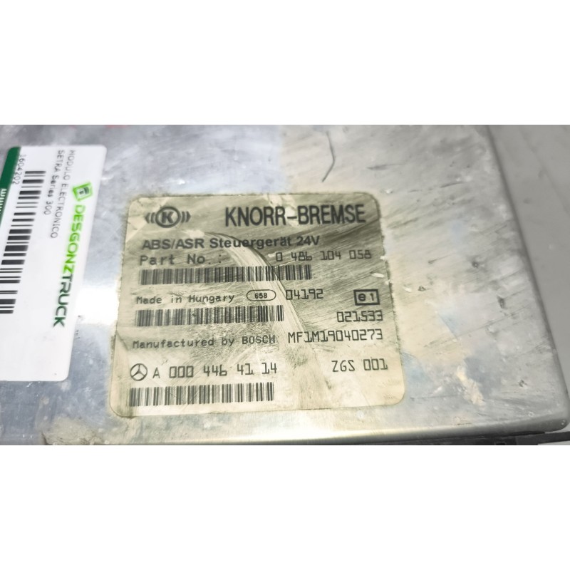 Recambio de modulo electronico para setra series 300 s317gt-hd, s317hd, s317hdh, s319gt-hd referencia OEM IAM A0004464114 048610
