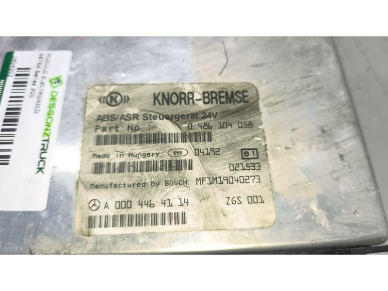 Recambio de modulo electronico para setra series 300 s317gt-hd, s317hd, s317hdh, s319gt-hd referencia OEM IAM A0004464114 048610
