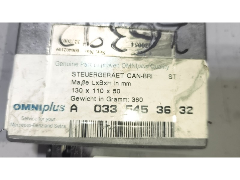 Recambio de modulo electronico para setra series 300 s317gt-hd, s317hd, s317hdh, s319gt-hd referencia OEM IAM A0335453632  