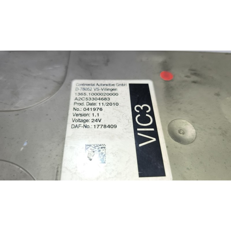 Recambio de modulo electronico para daf serie xf105.xxx 12.9 diesel referencia OEM IAM 1778409 VERSION:1.1 