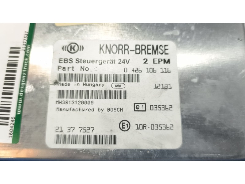 Recambio de modulo electronico para renault magnum ab diesel referencia OEM IAM 21377527 0486106116 