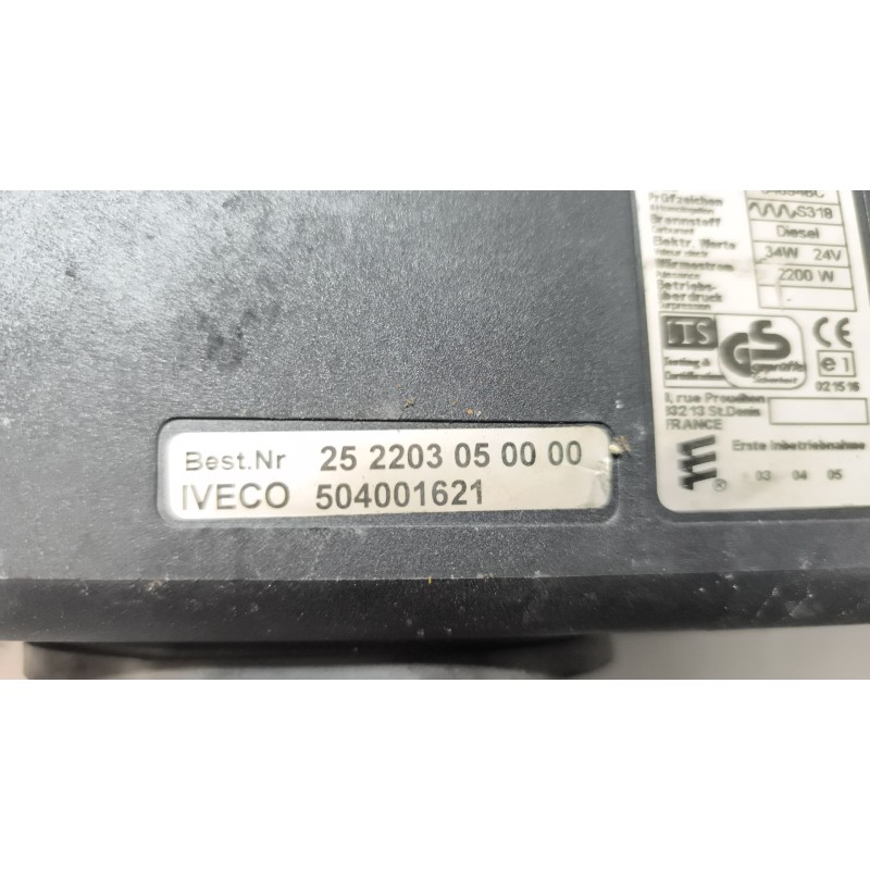 Recambio de motor calefaccion cabina para iveco stralis (as) 12.9 diesel referencia OEM IAM AIRTRONIC D2 504001621 EBERSPACHER