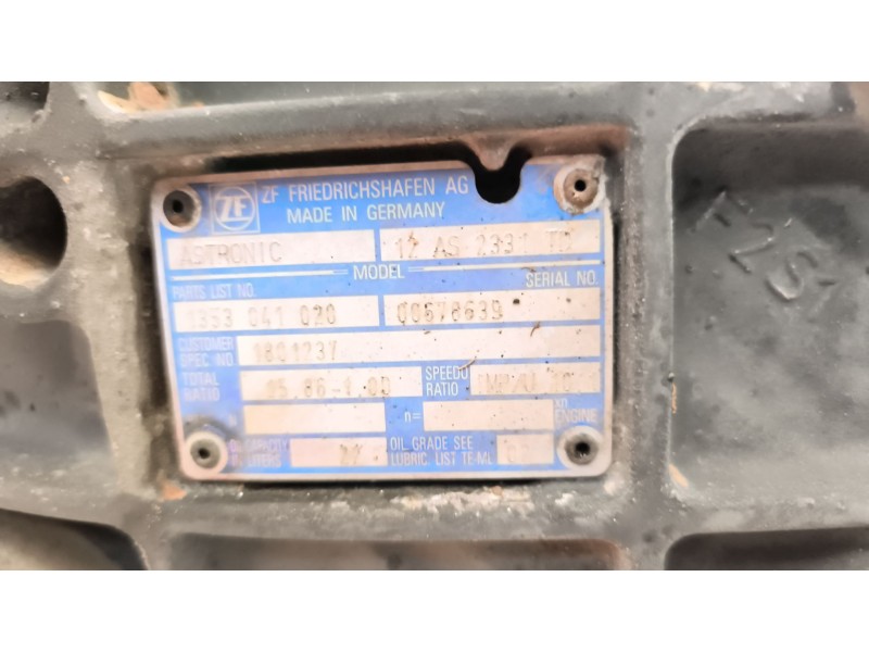 Recambio de caja cambios para daf serie xf105.xxx 12.9 diesel referencia OEM IAM 12AS2331TD 1353041020 1801237