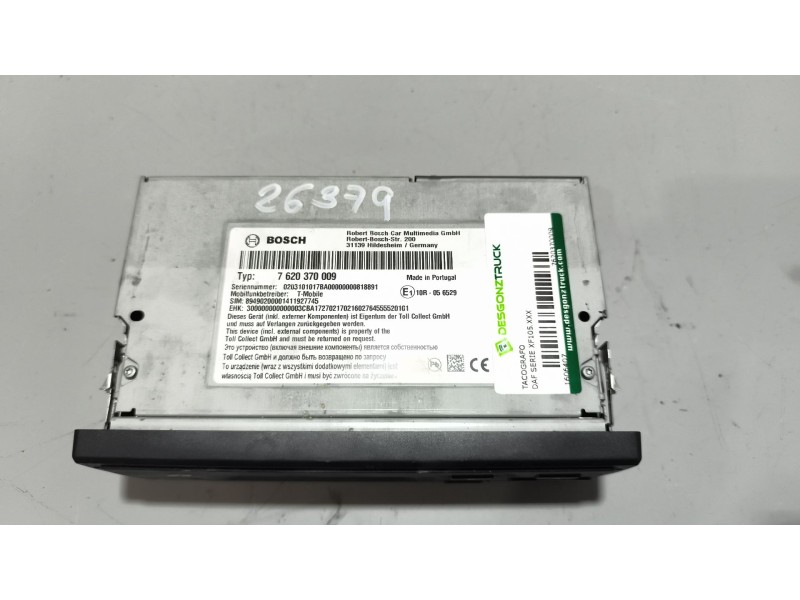 Recambio de tacografo para daf serie xf105.xxx 12.9 diesel referencia OEM IAM 7620370009 toll colect 