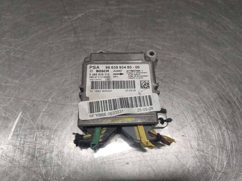 Recambio de centralita airbag para peugeot 207 sw confort referencia OEM IAM 966359348000  