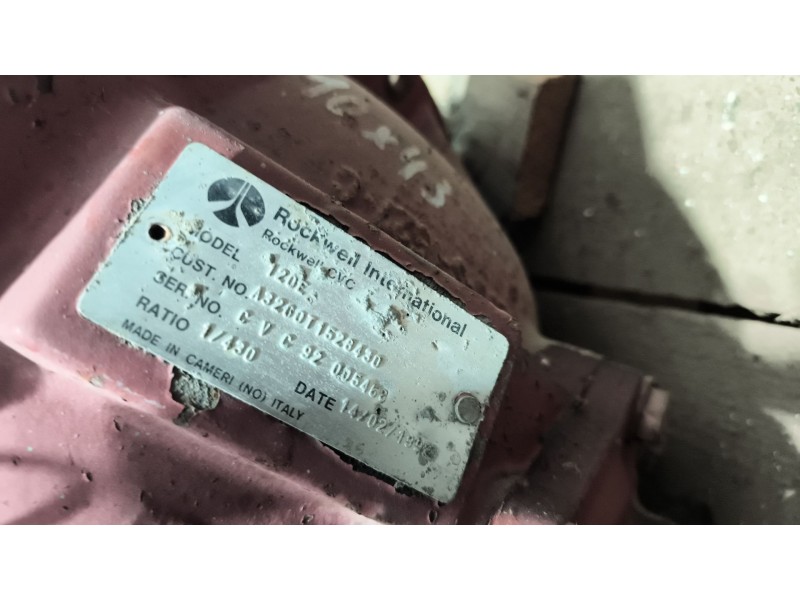 Recambio de grupo para iveco eurocargo 5.9 diesel referencia OEM IAM 120E A32000T1528430 RATIO:1/430/10X43