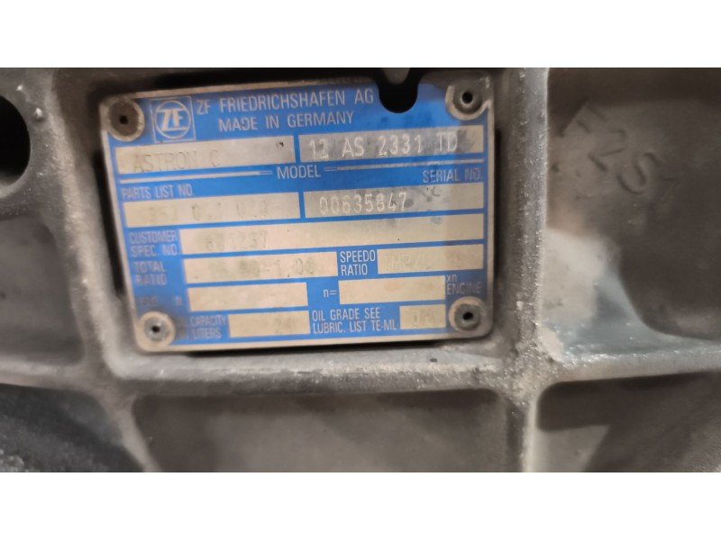 Recambio de caja cambios para daf serie xf105.xxx 12.9 diesel referencia OEM IAM 12AS2331TD 13536041020 1801237