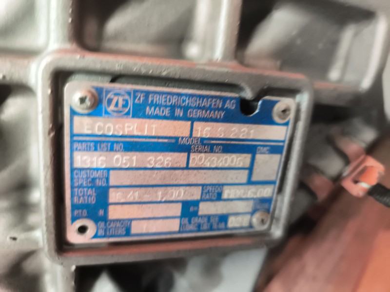Recambio de caja cambios para iveco stralis (as) 12.9 diesel referencia OEM IAM 16S221 1316051326 