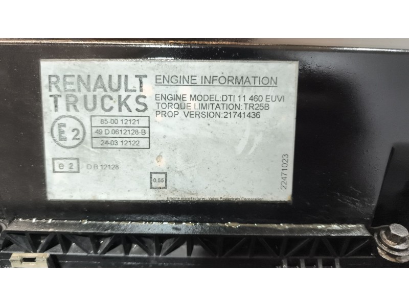 Recambio de motor completo para renault serie t 10.8 diesel referencia OEM IAM DTI11460EUVI  