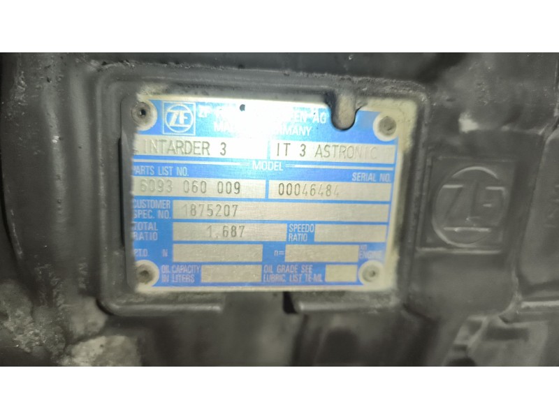 Recambio de caja cambios para daf serie xf105.xxx 12.9 diesel referencia OEM IAM 12AS2331TD 1353041020 1801237