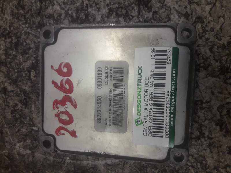 Recambio de centralita motor uce para opel astra g berlina club referencia OEM IAM 8972314050 09391899 