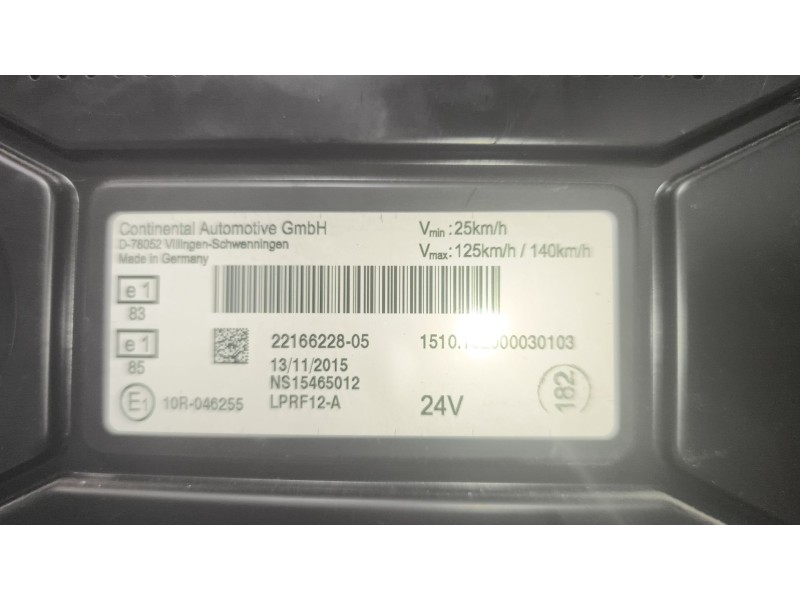 Recambio de cuadro instrumentos para renault serie t 10.8 diesel referencia OEM IAM 22166228 7422166228 