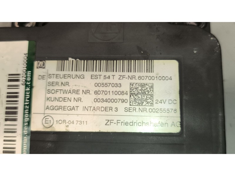Recambio de modulo electronico para daf serie xf105.xxx 12.9 diesel referencia OEM IAM 6070010004  