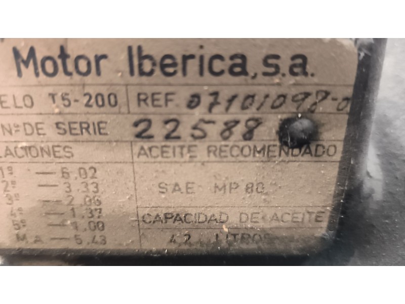 Recambio de caja cambios para nissan trucks l-60.09 referencia OEM IAM T5200  