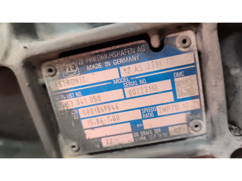 Recambio de caja cambios para iveco stralis (as) 12.9 diesel referencia OEM IAM 12AS2331TD 1353041050 5801869546