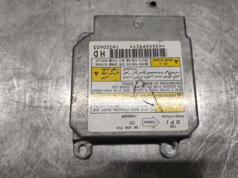 Recambio de centralita airbag para chevrolet kalos 1.2 s (d/a) referencia OEM IAM 96430714 7088904 HS6HDP9ZY 16020603