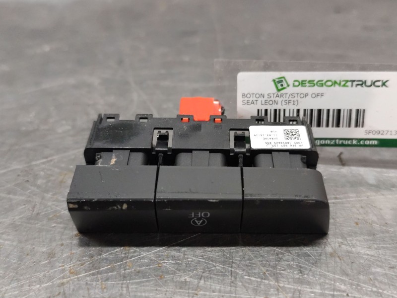 Recambio de boton start/stop off para seat leon (5f1) 1.6 tdi referencia OEM IAM 5F0927137  