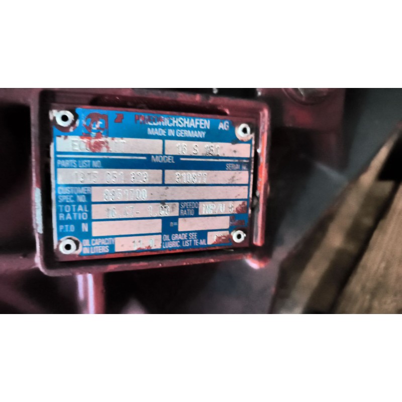 Recambio de caja cambios para iveco eurotech cursor (mh) 7.8 diesel referencia OEM IAM 16S151 1315051323 8851700