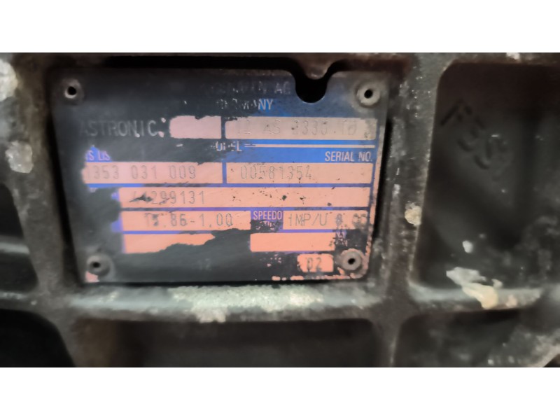 Recambio de caja cambios para iveco stralis (as) 12.9 diesel referencia OEM IAM 12AS2330TD 1353031009 41299131
