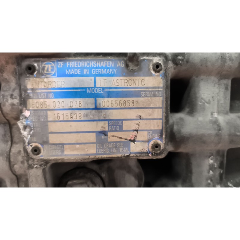 Recambio de caja cambios para man tgx 18.xxx fg / 4x2 bl xl referencia OEM IAM 12AS2131TD 153040027 81320046280