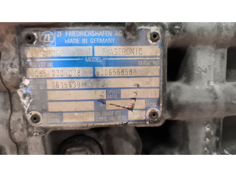 Recambio de caja cambios para man tgx 18.xxx fg / 4x2 bl xl referencia OEM IAM 12AS2131TD 153040027 81320046280