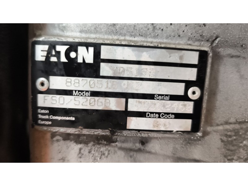 Recambio de caja cambios para iveco andecar iv 3 referencia OEM IAM FSO5206B 8870515 Y05172