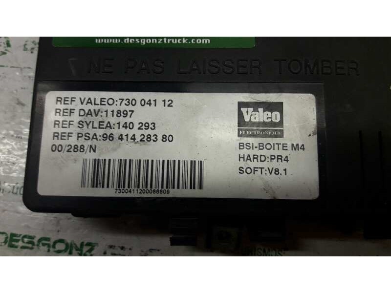 Recambio de caja reles / fusibles para peugeot partner (s1) combispace referencia OEM IAM 9641428380 BSI INTERIOR