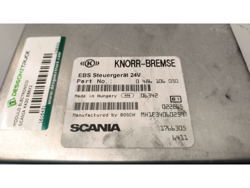 Recambio de modulo electronico para scania k420 eb6x2 referencia OEM IAM 1766305 0486106050 