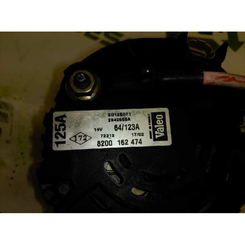 Recambio de alternador para renault laguna (b56) 1.9 dci rt referencia OEM IAM 8200162474 14V/64/123A 