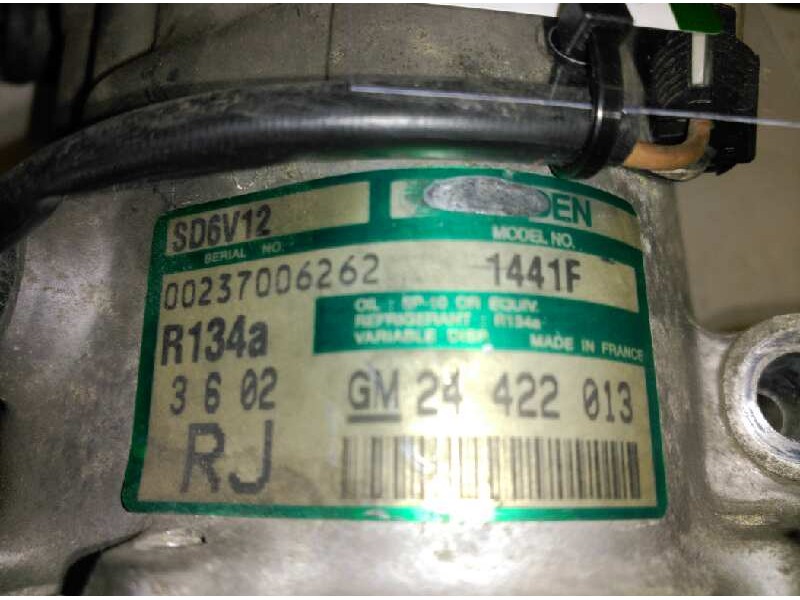 Recambio de compresor aire acondicionado para opel astra g berlina club referencia OEM IAM SD6V121441F 24422013 SANDEN