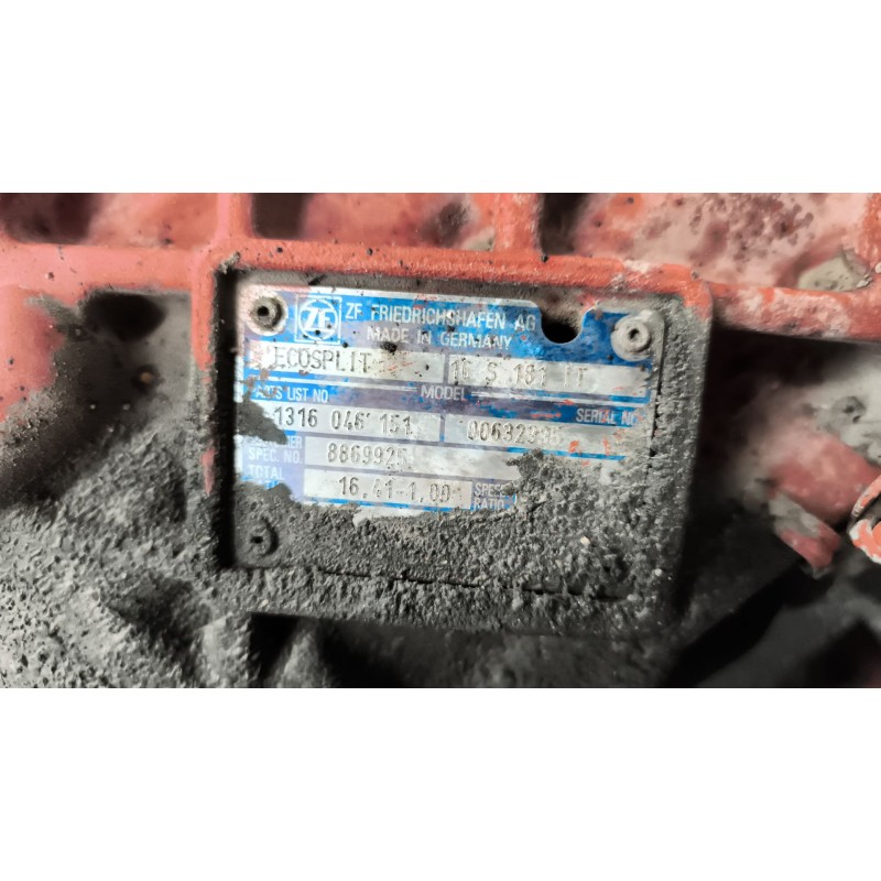 Recambio de despiece caja cambios para iveco stralis (ad/at) fg at / p 4x2 larga distancia referencia OEM IAM 16S181IT 131604615