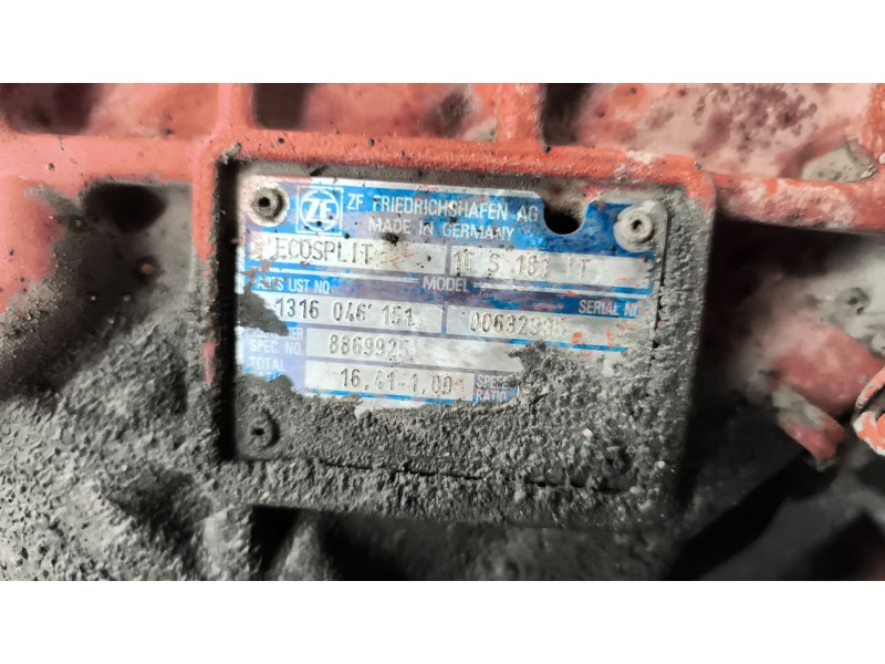 Recambio de despiece caja cambios para iveco stralis (ad/at) fg at / p 4x2 larga distancia referencia OEM IAM 16S181IT 131604615