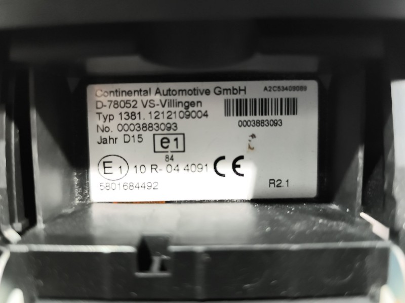 Recambio de tacografo para iveco stralis (as) 11.1 diesel referencia OEM IAM 1381121209004 00038883093 5801684492