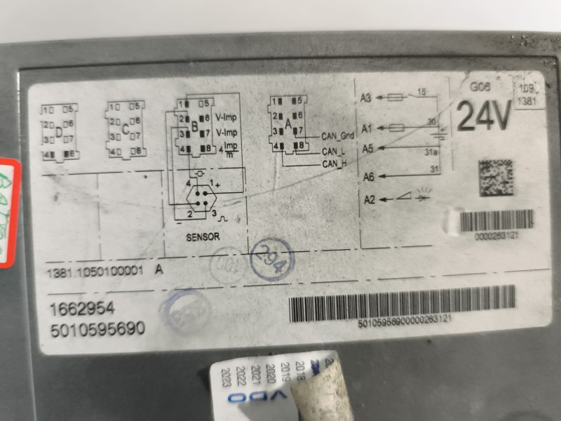 Recambio de tacografo para daf serie lf45.xxx desde 06 referencia OEM IAM 13811050100001 0000263121 1662954