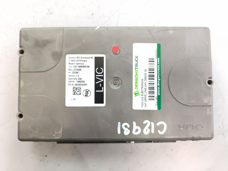 Recambio de modulo electronico para daf serie lf45.xxx desde 06 referencia OEM IAM 1446330 5010516757 VERSION:1.2