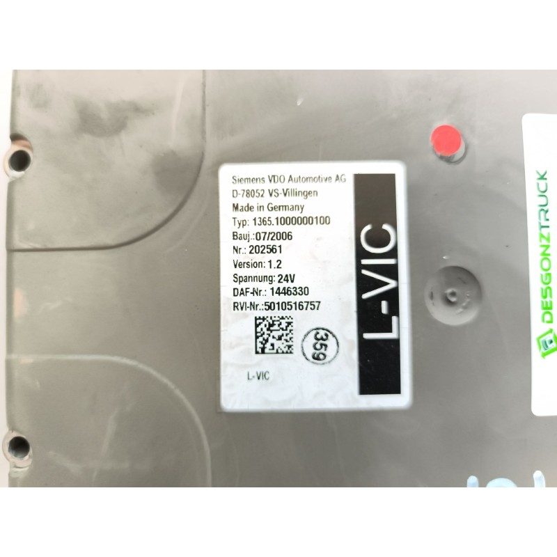 Recambio de modulo electronico para daf serie lf45.xxx desde 06 referencia OEM IAM 1446330 5010516757 VERSION:1.2