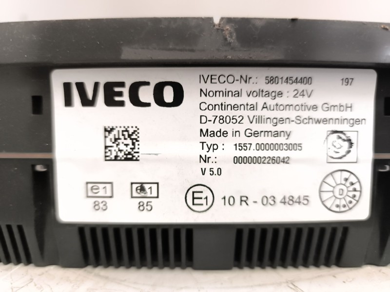 Recambio de cuadro instrumentos para iveco stralis (as) 12.9 diesel referencia OEM IAM 5801454400  