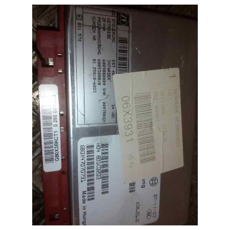 Recambio de modulo electronico para man tgx 18.xxx fg / 4x2 bl xl referencia OEM IAM 81258106023  CENTRALITA INTARDER