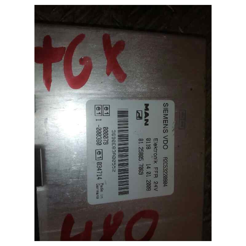 Recambio de modulo electronico para man tgx 18.xxx fg / 4x2 bl xl referencia OEM IAM 81258057069  CENTRALITA FFR