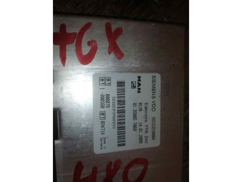 Recambio de modulo electronico para man tgx 18.xxx fg / 4x2 bl xl referencia OEM IAM 81258057069  CENTRALITA FFR