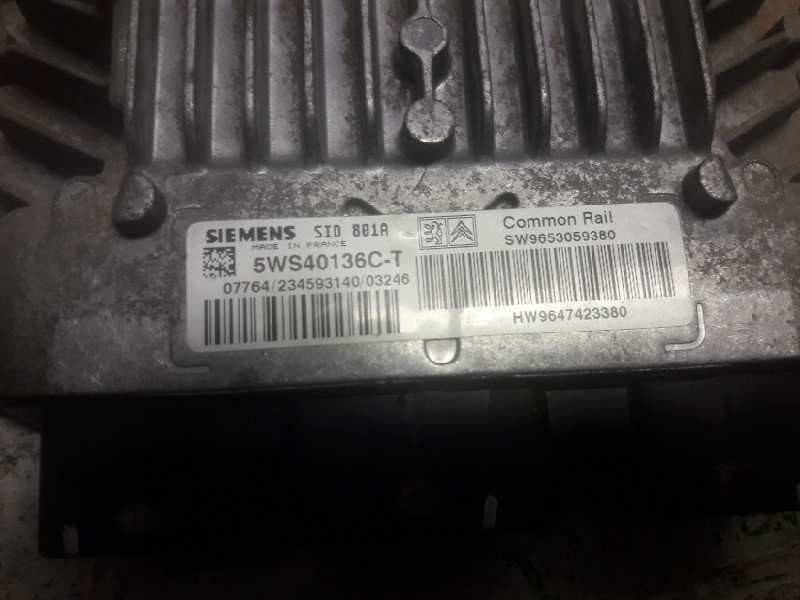 Recambio de centralita motor uce para citroen berlingo referencia OEM IAM 9653059380 9647423380 5WS40136CT